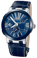 ULYSSE NARDIN Executive Dual Time Ref. 243-00/43 Stainless Steel and Blue Ceramic  Caliber: UN-24