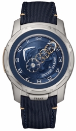 ULYSSE NARDIN Freak Out Ref. 2053-132/03 7-day Power Reserve Carrousel Tourbillon Titanium Blue Cal. UN-205