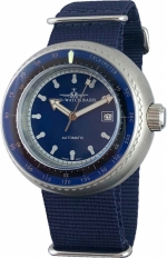 ZENO-WATCH BASEL Sport Deep Diver Blue Ref. 500-i4 Diver & Tachymeter Scale. Limited Edition of 100. Cal. ETA 2824-2