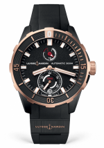 ULYSSE NARDIN Diver Chronometer Ref. 1185-170-3/BLACK Titanium & Rose Gold, Self-Winding Caliber UN-118