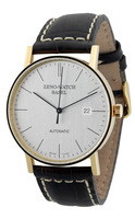 ZENO-WATCH BASEL Bauhaus Automatic solid GOLD Ref. 4636-GG-i3 (i1) light grey or black dial, cal. ETA 2824-2
